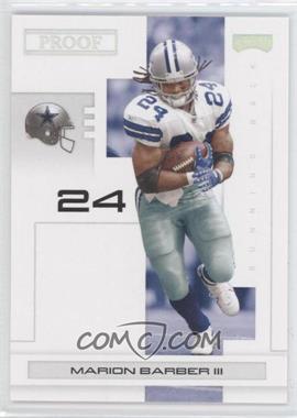 2007 Playoff NFL Playoffs - [Base] - Silver Proof #27 - Marion Barber III /50