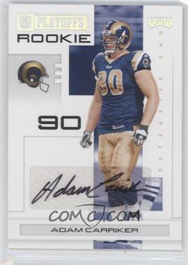 2007 Playoff NFL Playoffs - [Base] - Silver Signatures #139 - Adam Carriker /25