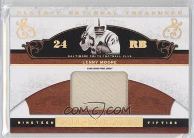 2007 Playoff National Treasures - All Decade - Jumbo Materials #AD-LM - Lenny Moore /25