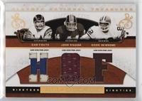 Dan Fouts, John Riggins, Ozzie Newsome #/25