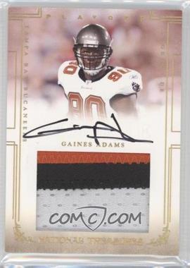 2007 Playoff National Treasures - [Base] - Signature Materials Jumbo Gold #112 - Rookie - Gaines Adams /25