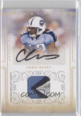 2007 Playoff National Treasures - [Base] - Signature Materials Prime Gold #108 - Rookie - Chris Henry /25