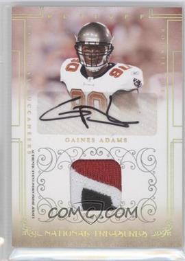 2007 Playoff National Treasures - [Base] - Signature Materials Prime Gold #112 - Rookie - Gaines Adams /25