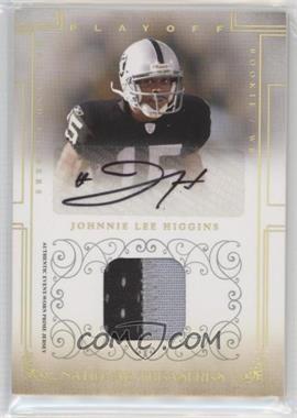 2007 Playoff National Treasures - [Base] - Signature Materials Prime Gold #119 - Rookie - Johnnie Lee Higgins /25