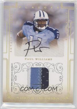2007 Playoff National Treasures - [Base] - Signature Materials Prime Gold #126 - Rookie - Paul Williams /25