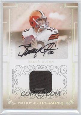 2007 Playoff National Treasures - [Base] - Signature Materials Silver #104 - Rookie - Brady Quinn /49