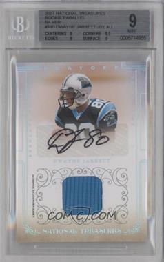 2007 Playoff National Treasures - [Base] - Signature Materials Silver #110 - Rookie - Dwayne Jarrett /49 [BGS 9 MINT]