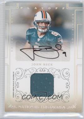 2007 Playoff National Treasures - [Base] - Signature Materials Silver #118 - Rookie - John Beck /49