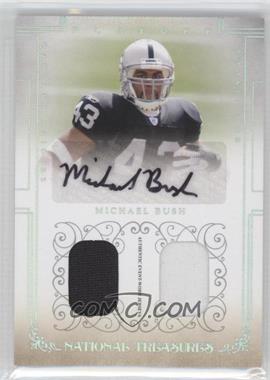 2007 Playoff National Treasures - [Base] - Silver Combo Material Autograph #124 - Rookie - Michael Bush /25