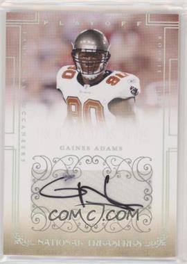 2007 Playoff National Treasures - [Base] - Silver Signatures #112 - Rookie - Gaines Adams /49