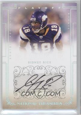 2007 Playoff National Treasures - [Base] - Silver Signatures #128 - Rookie - Sidney Rice /49
