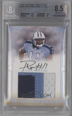 2007 Playoff National Treasures - [Base] #126 - Rookie - Paul Williams /99 [BGS 8.5 NM‑MT+]