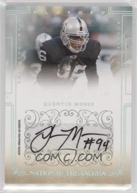2007 Playoff National Treasures - [Base] #185 - Rookie Signatures Non RPS - Quentin Moses /299