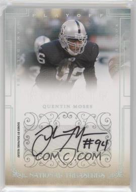 2007 Playoff National Treasures - [Base] #185 - Rookie Signatures Non RPS - Quentin Moses /299