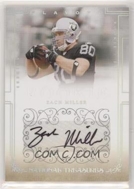 2007 Playoff National Treasures - [Base] #198 - Rookie Signatures Non RPS - Zach Miller /99