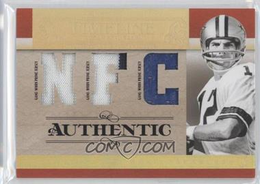 2007 Playoff National Treasures - Timeline - AFC/NFC Jersey Prime #T-RS - Roger Staubach /25