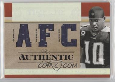 2007 Playoff National Treasures - Timeline - AFC/NFC Jersey #T-VY - Vince Young /25