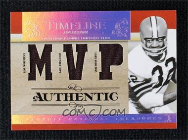 2007 Playoff National Treasures - Timeline - MVP Jersey #T-JB - Jim Brown /25