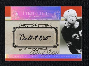 2007 Playoff National Treasures - Timeline - Signatures #T-BD.2 - Bill Dudley /99