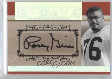 2007 Playoff National Treasures - Timeline - Signatures #T-RG - Rosey Grier /92