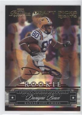 2007 Playoff Prestige - [Base] - Draft Picks Rights Autographs #167 - Dwayne Bowe /50