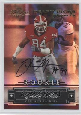 2007 Playoff Prestige - [Base] - Draft Picks Rights Autographs #184 - Quentin Moses /150