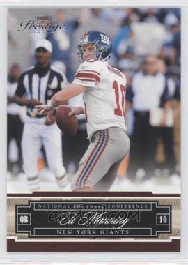 2007 Playoff Prestige - [Base] #96 - Eli Manning