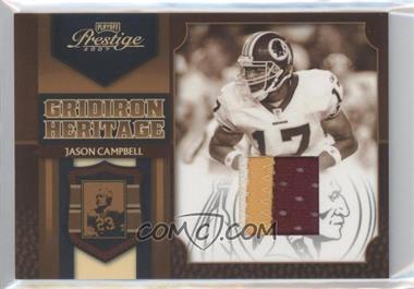 2007 Playoff Prestige - Gridiron Heritage - Materials Prime #GH-26 - Jason Campbell /50