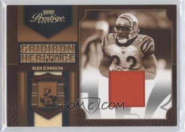 2007 Playoff Prestige - Gridiron Heritage - Materials Prime #GH-46 - Rudi Johnson /50