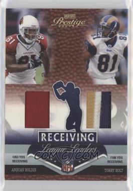 2007 Playoff Prestige - League Leaders - Materials Prime #LL-14 - Anquan Boldin, Torry Holt /25