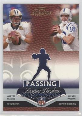 2007 Playoff Prestige - League Leaders #LL-1 - Drew Brees, Peyton Manning