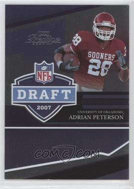 2007 Playoff Prestige - NFL Draft - Foil #NFLD-5 - Adrian Peterson /100