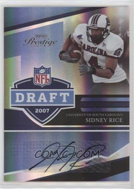 2007 Playoff Prestige - NFL Draft - Holo-Foil Autographs #NFLD-16 - Sidney Rice /50