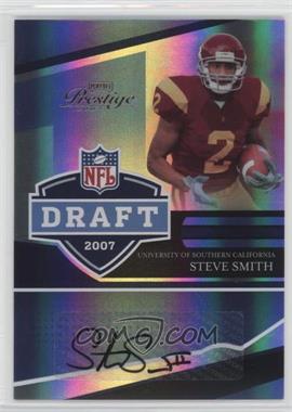 2007 Playoff Prestige - NFL Draft - Holo-Foil Autographs #NFLD-22 - Steve Smith /50