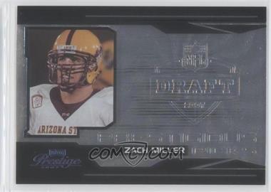 2007 Playoff Prestige - Prestigious Picks - Black #PK-10 - Zach Miller /500