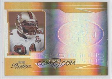 2007 Playoff Prestige - Prestigious Pros - Gold #PP-13 - Frank Gore /25