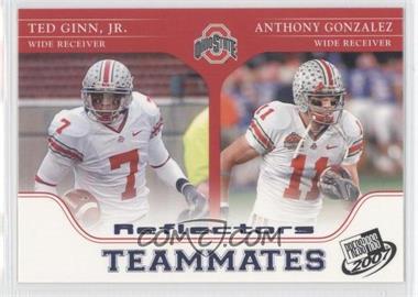 2007 Press Pass - [Base] - Blue Reflectors #95 - Teammates - Ted Ginn, Jr., Anthony Gonzalez