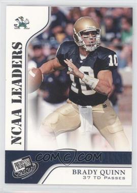 2007 Press Pass - [Base] #56 - NCAA Leaders - Brady Quinn