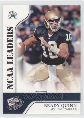 2007 Press Pass - [Base] #56 - NCAA Leaders - Brady Quinn