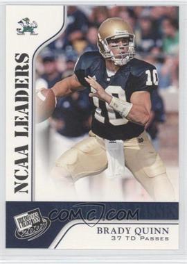 2007 Press Pass - [Base] #56 - NCAA Leaders - Brady Quinn