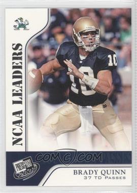 2007 Press Pass - [Base] #56 - NCAA Leaders - Brady Quinn