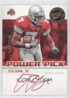 2007 Press Pass - Power Pick Autographs - Red Ink #PP-TG - Ted Ginn /250