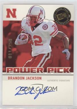 2007 Press Pass - Power Pick Autographs #PP-BJ - Brandon Jackson /250