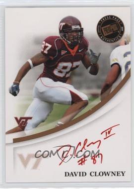 2007 Press Pass - Signings - Bronze Red Ink #_DACL - David Clowney