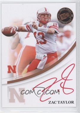 2007 Press Pass - Signings - Bronze Red Ink #_ZATA - Zac Taylor