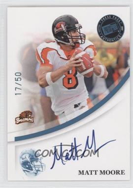 2007 Press Pass - Signings - Platinum #_MAMO - Matt Moore /50