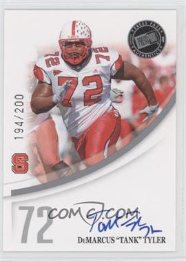 2007 Press Pass - Signings - Silver #_DETY - DeMarcus Tyler /200