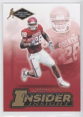 2007 Press Pass Collectors Series - Insider Insight #II-17 - Adrian Peterson