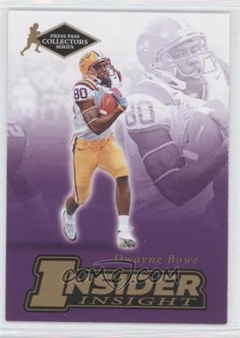 2007 Press Pass Collectors Series - Insider Insight #II-2 - Dwayne Bowe