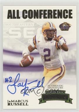 2007 Press Pass Legends - All Conference Autographs - Gold #AC-JR - JaMarcus Russell /75